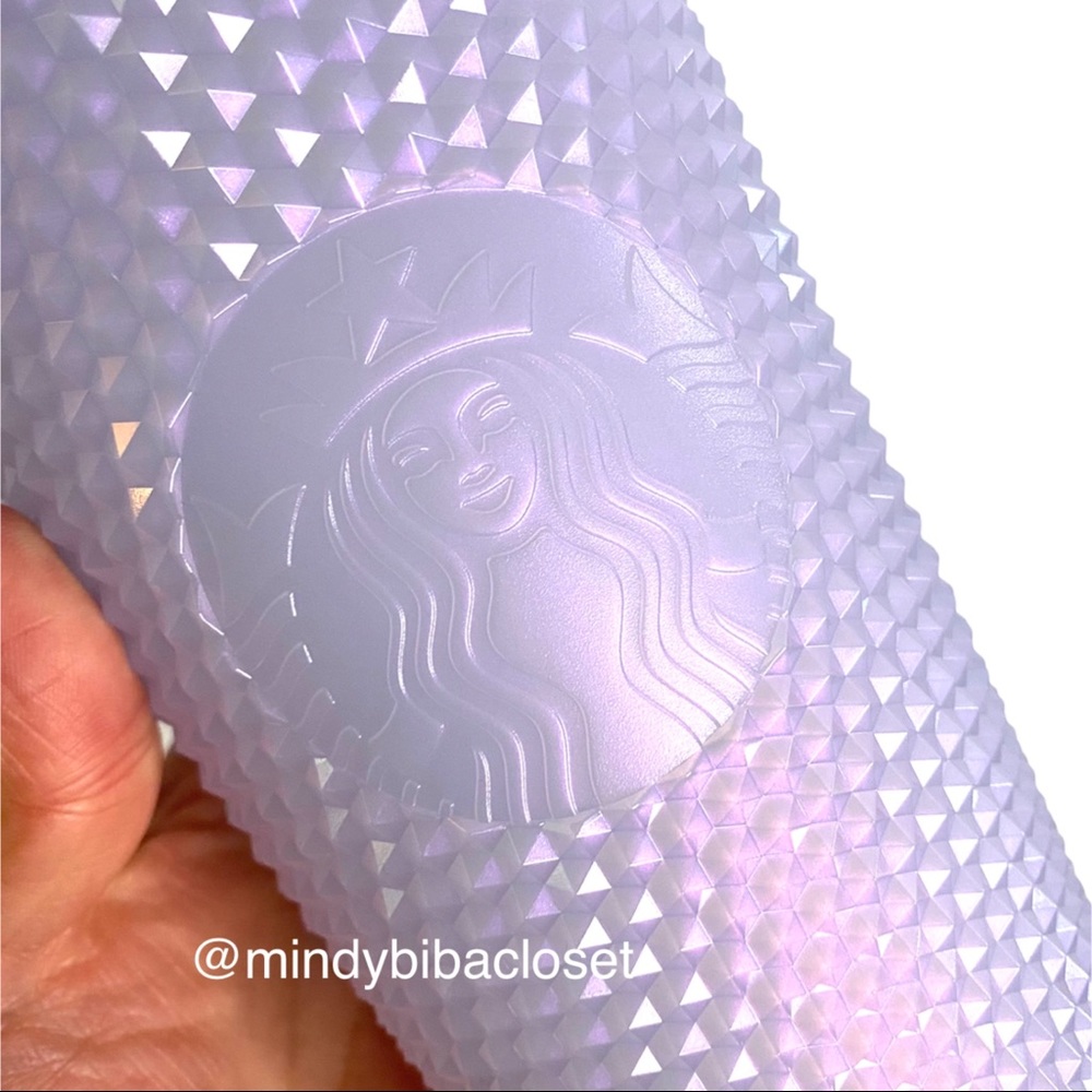 Starbucks Winter Holiday 2021 Icey White studded bling 16 oz grande tumbler cup - Picture 2 of 6
